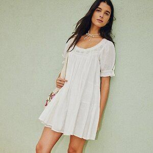 Free People Sandy Shores Babydoll Mini Dress